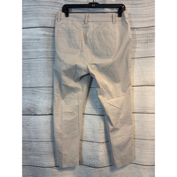 Vince Beige Cotton Blend Pants Size 8 - Picture 2 of 3